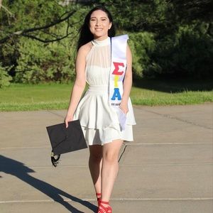 A graduation dress